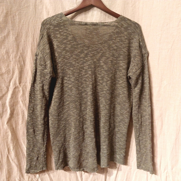 Tavi lightweight khaki hi-lo sweater, size XL, EUC - Picture 2 of 5
